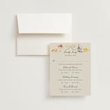 "Garden Feast" - Foil-Pressed Multi-Event RSVP Cards in Garden by Elly - RSVP with Envelope