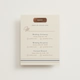 "Equestrian" - Foil-Pressed Multi-Event RSVP Cards in Midnight by Sam Dubeau - Front