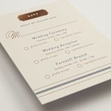 "Equestrian" - Foil-Pressed Multi-Event RSVP Cards in Midnight by Sam Dubeau - Detail