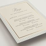 "Emma" - Foil-Pressed Multi-Event RSVP Cards in Provincial by Angela Thompson - Detail