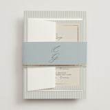 "Emma" - Foil-Pressed Multi-Event RSVP Cards in Provincial by Angela Thompson - Assembled with Belly Band