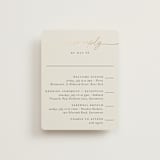 "silk" - Foil-Pressed Multi-Event RSVP Cards in Linen by Pippa Shaw - Front