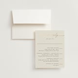 "silk" - Foil-Pressed Multi-Event RSVP Cards in Linen by Pippa Shaw - RSVP with Envelope