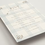 "salt and ivory" - Foil-Pressed Multi-Event RSVP Cards in Belair by Grae - Detail
