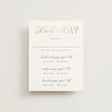 "Monatuk" - Foil-Pressed Multi-Event RSVP Cards in Fog by Ashlee Townsend - Front