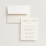 "Monatuk" - Foil-Pressed Multi-Event RSVP Cards in Fog by Ashlee Townsend - RSVP with Envelope