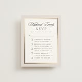 "Gilded Forest" - Foil-Pressed Multi-Event RSVP Cards in Snow by Stacy Maalouf - Front