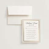 "Gilded Forest" - Foil-Pressed Multi-Event RSVP Cards in Snow by Stacy Maalouf - RSVP with Envelope