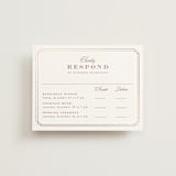 "fleu-de-sel" - Foil-Pressed Multi-Event RSVP Cards in Rose by chocomocacino - Front