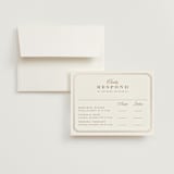 "fleu-de-sel" - Foil-Pressed Multi-Event RSVP Cards in Rose by chocomocacino - RSVP with Envelope