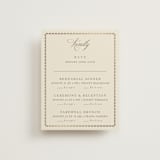 "Ahlum" - Foil-Pressed Multi-Event RSVP Cards in Champagne by Deynaaz Daraei - Front