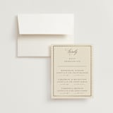 "Ahlum" - Foil-Pressed Multi-Event RSVP Cards in Champagne by Deynaaz Daraei - RSVP with Envelope