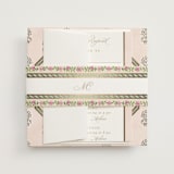"Amalgamation" - Foil-Pressed Multi-Event RSVP Cards in Shubh by Creo Study - Assembled with Belly Band