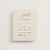 "Tux" - Foil-Pressed Multi-Event RSVP Cards in Antique by Nicole Walsh - Front