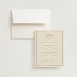 "rory" - Foil-Pressed Multi-Event RSVP Cards in Olive by Ellen Schlegelmilch - RSVP with Envelope