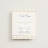 "Patterned florals" - Foil-Pressed Multi-Event RSVP Cards in Powder by Creo Study - Front