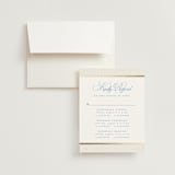 "Patterned florals" - Foil-Pressed Multi-Event RSVP Cards in Powder by Creo Study - RSVP with Envelope