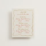 "Chantilly" - Foil-Pressed Multi-Event RSVP Cards in Sunset by Maja Cunningham - Front