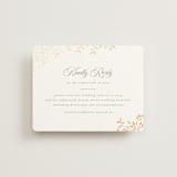 "Aperol" - Foil-Pressed RSVP Online Enclosure Cards in Chiffon by Kristie Kern - Front
