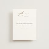 "Fineline" - Foil-Pressed RSVP Online Enclosure Cards in Spun Sugar by Jessica Williams - Front