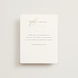 "Aligned" - Foil-Pressed RSVP Online Enclosure Cards in Spun Sugar by Jessica Williams - Front