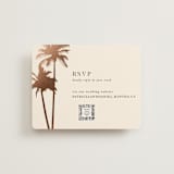 "Sunset by the Sea" - Foil-Pressed RSVP Online Enclosure Cards in Coral by lulu and isabelle - Front