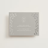 "cantuccini" - Foil-Pressed RSVP Online Enclosure Cards in Moon by chocomocacino - Front
