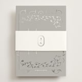 "cantuccini" - Foil-Pressed RSVP Online Enclosure Cards in Moon by chocomocacino - Assembled with Belly Band