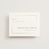 "The Gallery" - Foil-Pressed RSVP Online Enclosure Cards in Quartz by Kristie Kern - Front