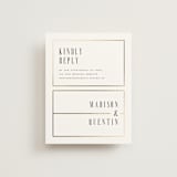 "Documentary" - Foil-Pressed RSVP Online Enclosure Cards in Lily by Heather Schertzer - Front