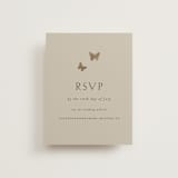 "dancing in the garden" - Foil-Pressed RSVP Online Enclosure Cards in Blush Meadow by Grae - Front