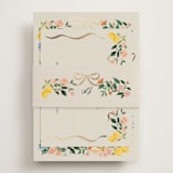 "Garden Feast" - Foil-Pressed RSVP Online Enclosure Cards in Garden by Elly - Assembled with Belly Band