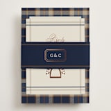 "Equestrian" - Foil-Pressed RSVP Online Enclosure Cards in Midnight by Sam Dubeau - Assembled with Belly Band