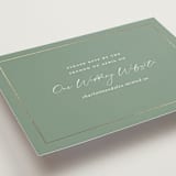 "Elegant Lillies" - Foil-Pressed RSVP Online Enclosure Cards in Forest by Stacey Meacham - Detail