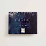 "oponki" - Foil-Pressed RSVP Online Enclosure Cards in Deep Sea by chocomocacino - Front