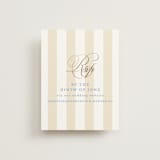 "Patterned florals" - Foil-Pressed RSVP Online Enclosure Cards in Powder by Creo Study - Front