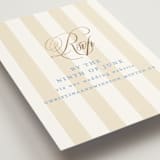 "Patterned florals" - Foil-Pressed RSVP Online Enclosure Cards in Powder by Creo Study - Detail