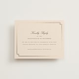 "lussekatter" - Foil-Pressed RSVP Online Enclosure Cards in Bisque by chocomocacino - Front