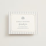 "Seashore" - Foil-Pressed RSVP Online Enclosure Cards in Coast by Kelly Schmidt - Front