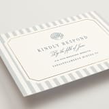 "Seashore" - Foil-Pressed RSVP Online Enclosure Cards in Coast by Kelly Schmidt - Detail