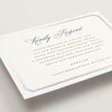 "othellolagkage" - Foil-Pressed RSVP Online Enclosure Cards in Pearl by chocomocacino - Detail