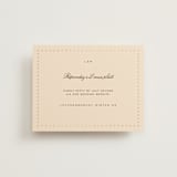 "Sweet Fancy" - Foil-Pressed RSVP Online Enclosure Cards in Coco by Ani Somi - Front