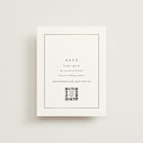 "Bianca" - Foil-Pressed RSVP Online Enclosure Cards in Sugar by Jessica Williams - Front