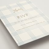 "salt and ivory" - Foil-Pressed RSVP Online Enclosure Cards in Belair by Grae - Detail