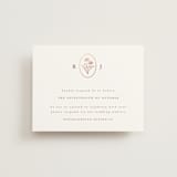 "fleu-de-sel" - Foil-Pressed RSVP Online Enclosure Cards in Rose by chocomocacino - Front