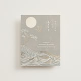"Asahi" - Foil-Pressed RSVP Online Enclosure Cards in Ash by Jelena Vuletic - Front