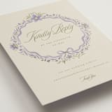 "FairyTale.." - Foil-Pressed RSVP Online Enclosure Cards in Heather by Vera Lim - Detail