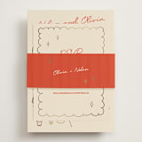 "Party On!" - Foil-Pressed RSVP Online Enclosure Cards in Sangria Spark by Zove Ahhh - Assembled with Belly Band