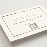 "Luster" - Foil-Pressed RSVP Online Enclosure Cards in Cotton by Stacey Meacham - Detail