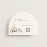 "KEIRAH" - Foil-Pressed RSVP Online Enclosure Cards in Pearl by Melanie Kosuge - Front